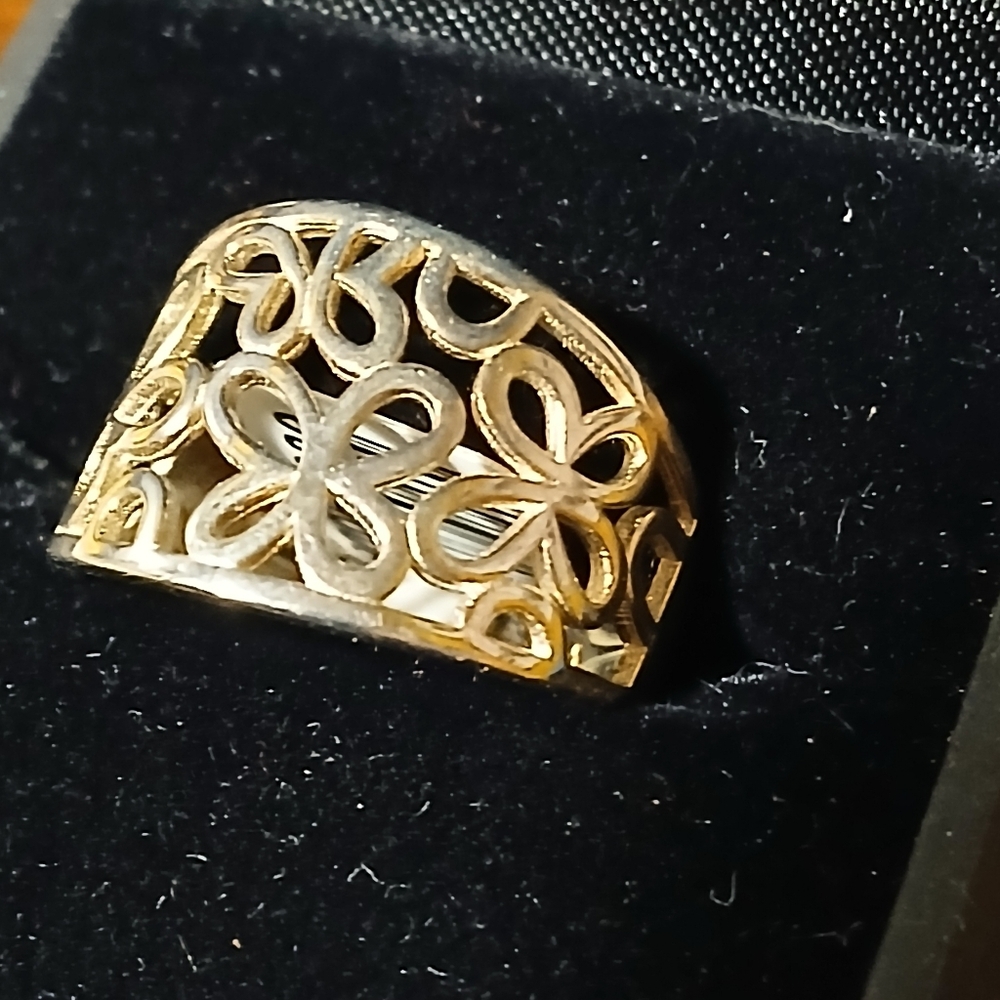 925 SS Butterfly/Floral Ring 😯 - Picture 10 of 10